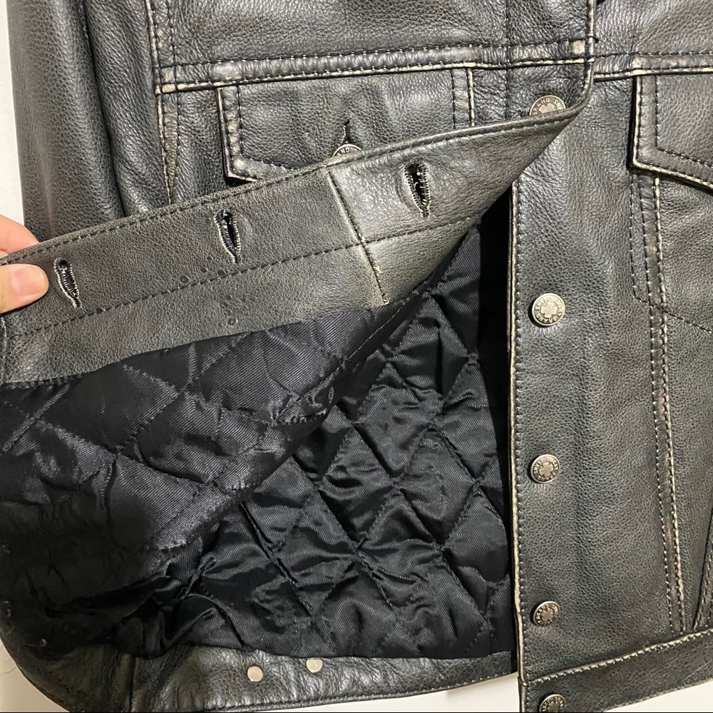 Real Leather Vintage Jacket - Picture 6 of 9
